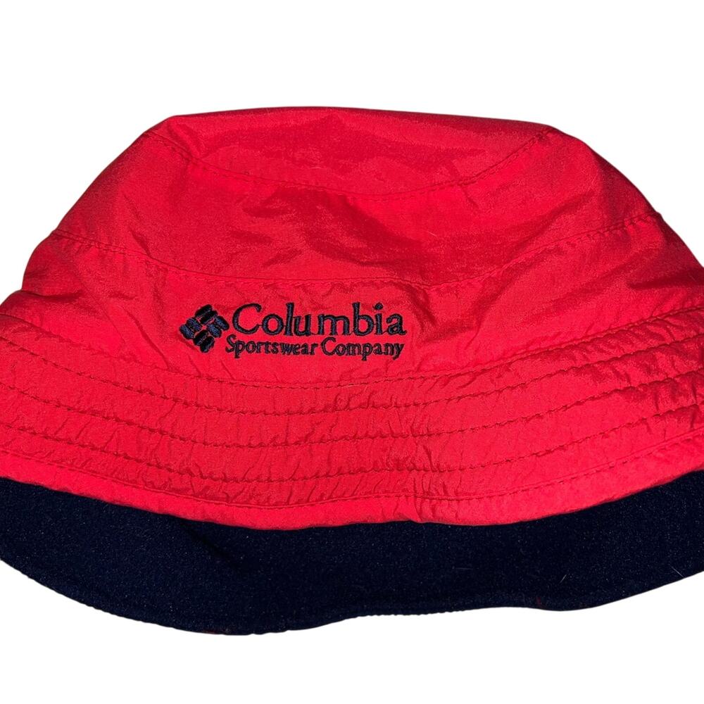 Columbia Hat Cap Adult Large Red Navy Blue Outdoors Safari Fishing Unisex Bucket